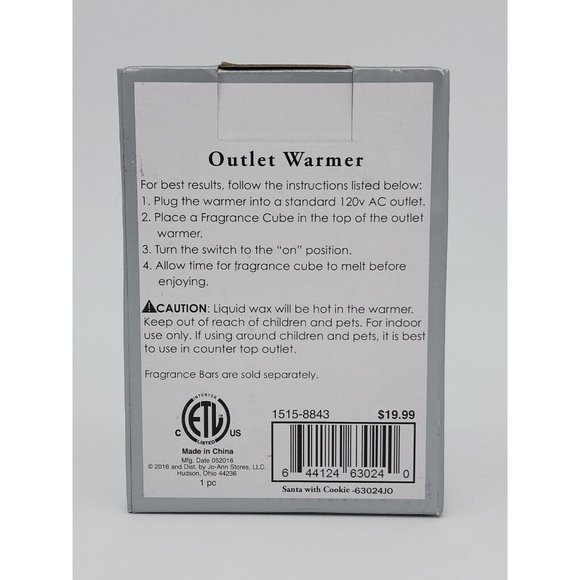 Tuscany Candle Santa with Gingerbread Man Outlet  Fragrance Warmer New in Box - Picture 4 of 5